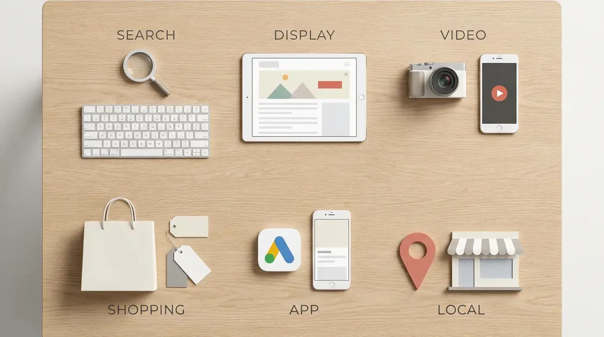 The 6 Google Ads campaign types