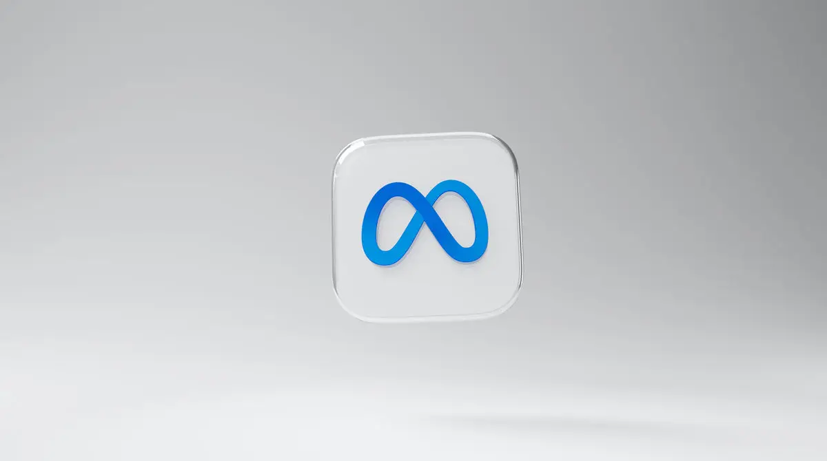 3D Meta icon on a neutral background: the Meta Ads algorithm and the Facebook and Instagram ad system